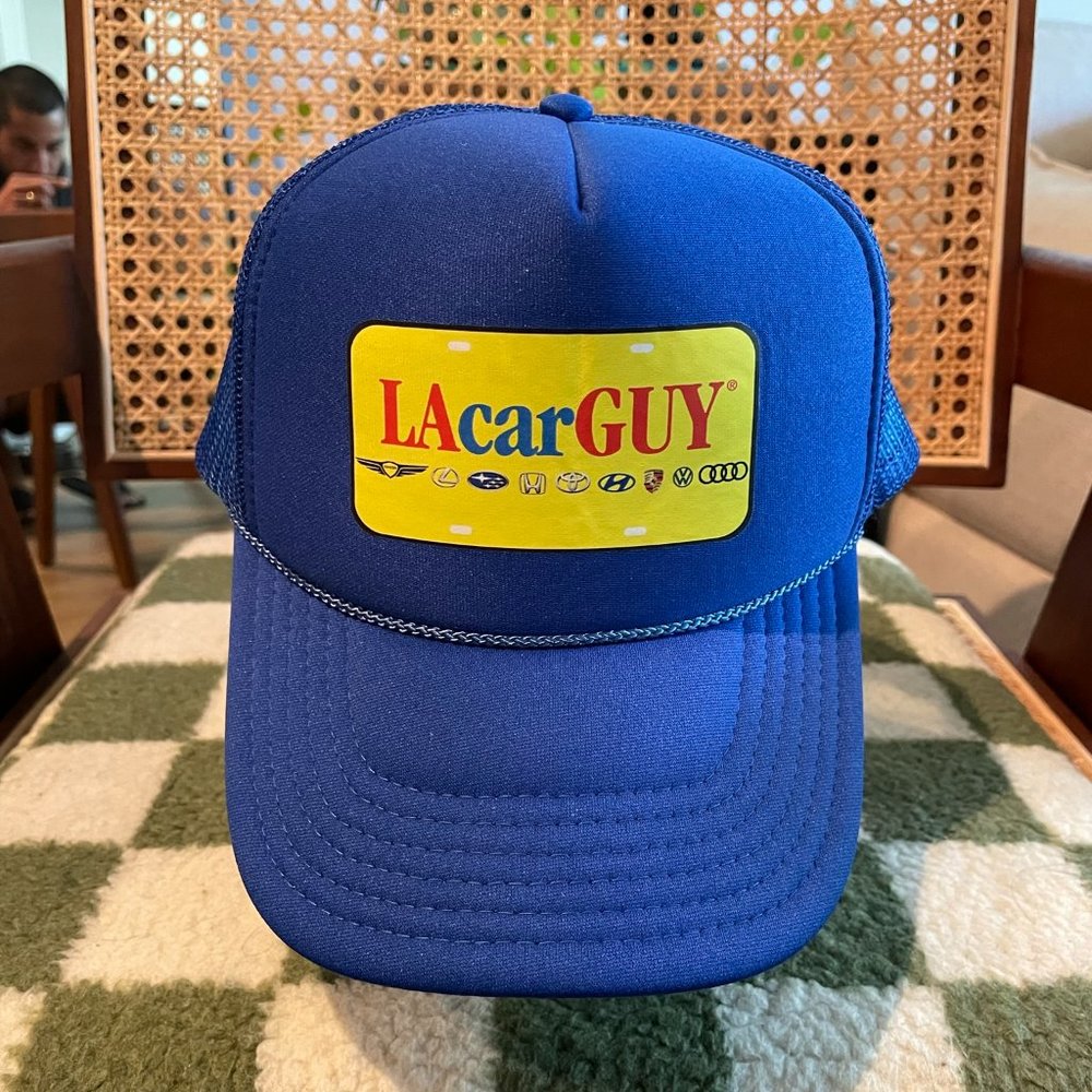 NWOT - OS Royal Blue Snapback Trucker Hat - "LA CAR GUY"